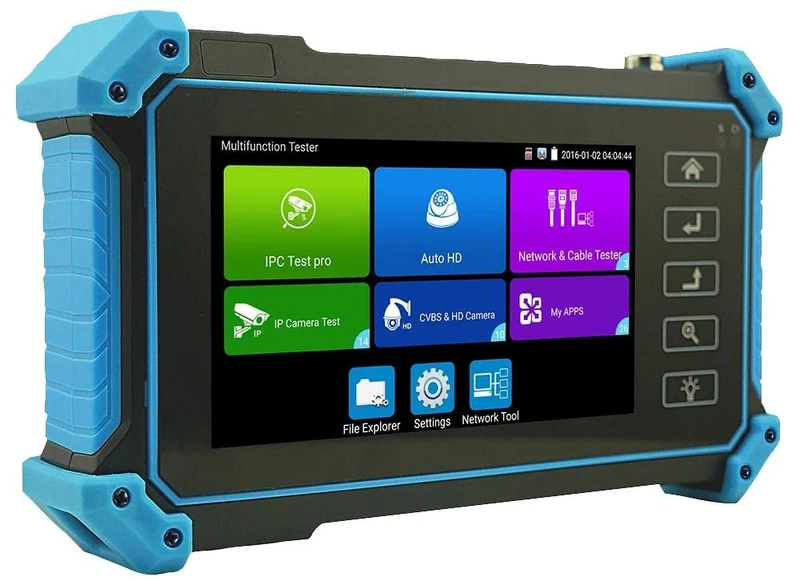 TENMA 5" IP Camera Tester – Analogue, HD-TVI, HD-CVI, AHD & ONVIF Support – 4K, PoE & Cable Test – 72-13190