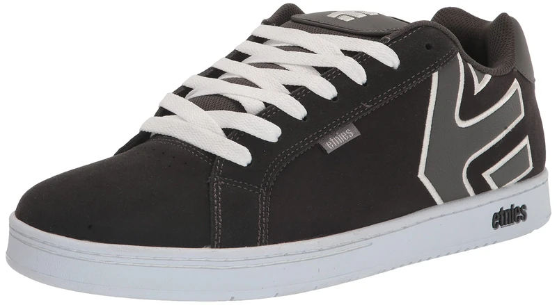Etnies Men's Fader Skate Shoe, Dark Grey/White, 8.5 UK
