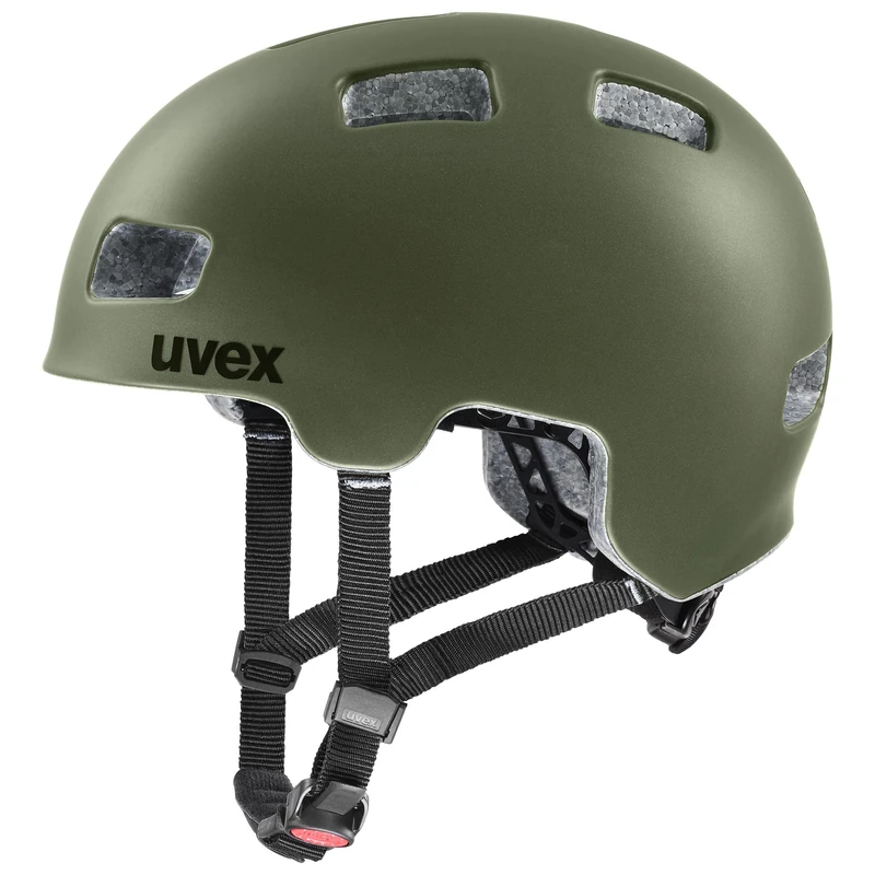 uvex hlmt 4 cc - lightweight bicycle helmet for children - individually adjustable fit - washable inner padding - forest matt - 51-55 cm