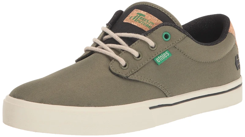 Etnies Men's Jameson 2 ECO X TFTF Skate Shoe, Olive, 9.5 UK