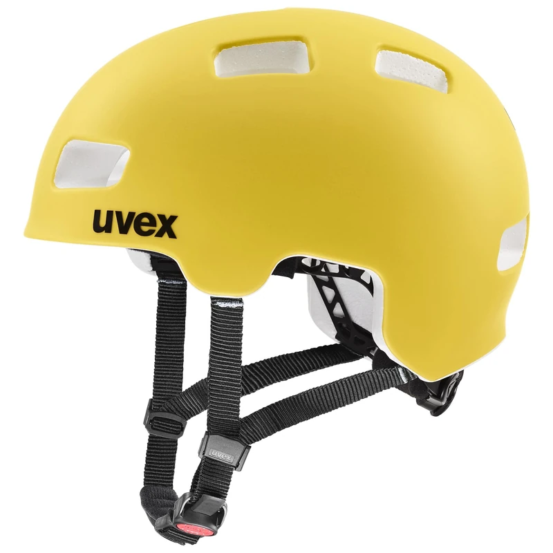 uvex hlmt 4 cc - lightweight bicycle helmet for children - individually adjustable fit - washable inner padding - sunbee matt - 55-58 cm