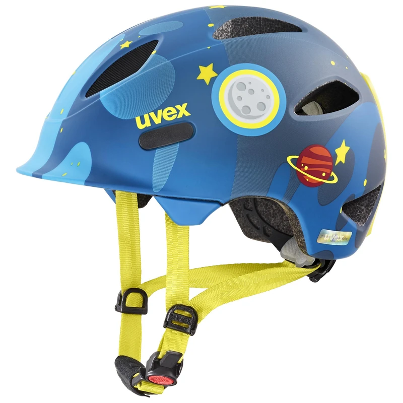 uvex Oyo Style - Lightweight Kids Bike Helmet for Children - Individual Fit - Upgradeable with an LED Light - Deep Space Matt - 50-54 cm