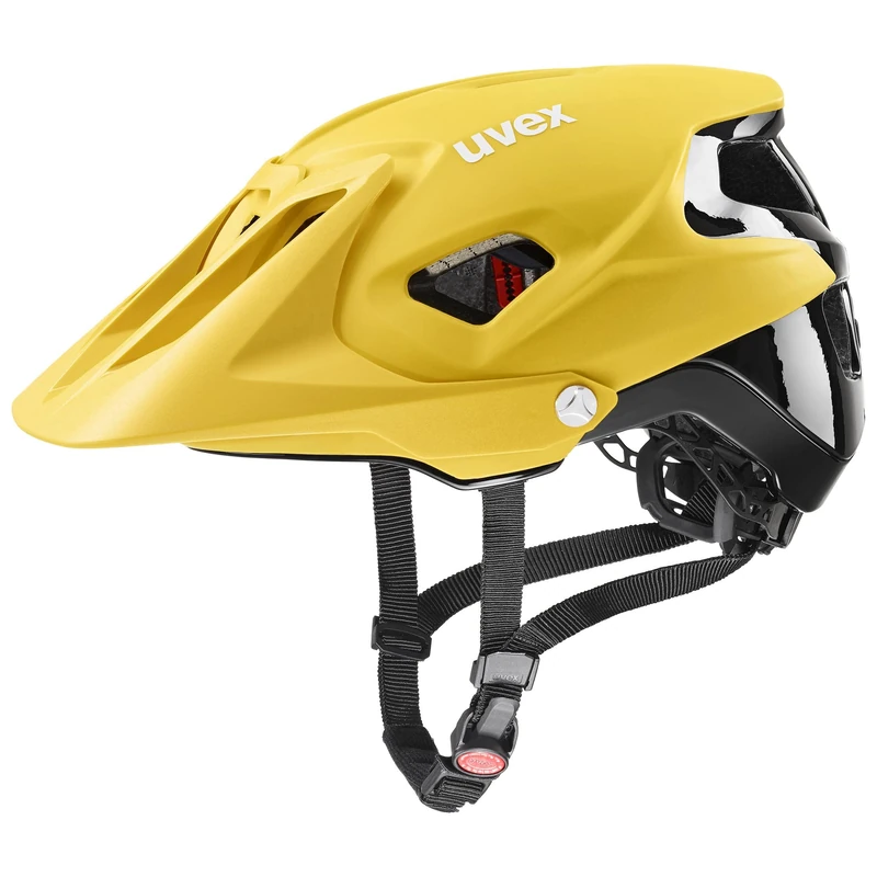 uvex Quatro Integrale - Extremely Lightweight Mountain Bike Helmet for Men & Women - Individual Fit - Adjustable Shield - Sunbee-Black Matt - 56-61 cm