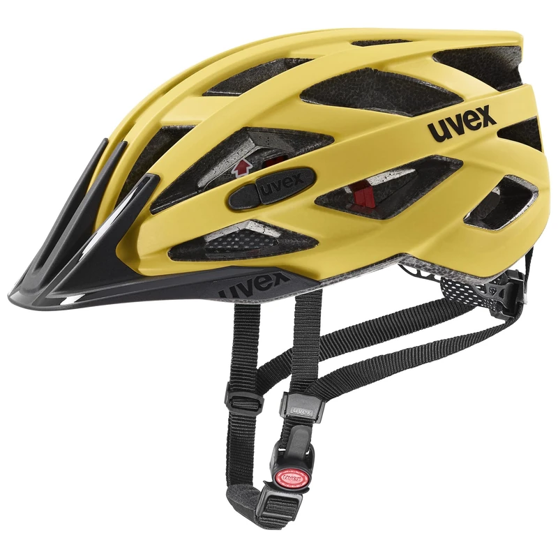 uvex i-vo cc - lightweight all-round helmet for women and men - individually adjustable fit - expandable with LED light - sunbee - 52-57 cm