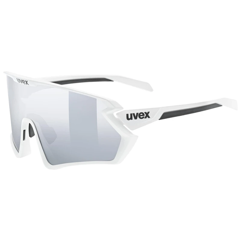 uvex Sportstyle 231 2.0 Set - Sports Sunglasses for Men and Women - incl. Interchangeable Lenses - Anti-Fog Technology - White-Black Matt/Silver - One Size