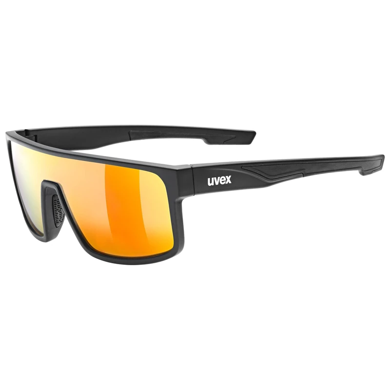Uvex LGL 51 - Sunglasses for Men and Women - Mirrored Lenses - Filter Category 3 - Black Matt/Red - One Size - Image 1