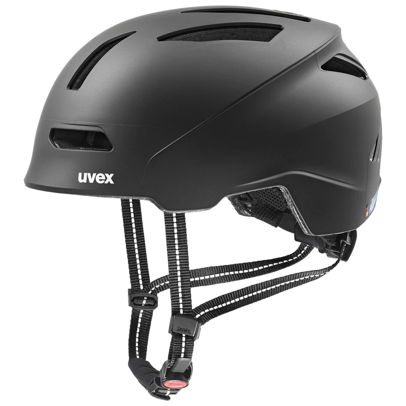 uvex Urban Planet - Sturdy Bike Helmet for Men & Women - Individual Fit - Optimized Ventilation - Black Matt - 54-58 cm