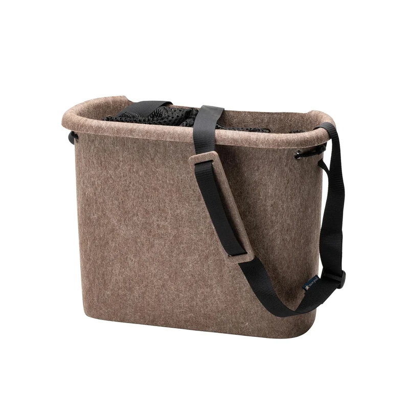 Snow Peak Takubako Bag, Brown, Two-Way Felt Picnic Bag Table for camping, outdoors and home