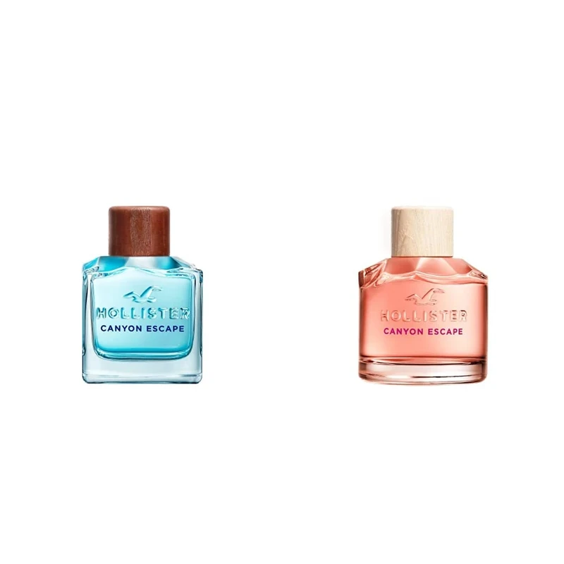 Hollister Canyon Escape for Him Eau de Toilette, 100ml & Canyon Escape for Her Eau de Parfum, 100ml - Image 1