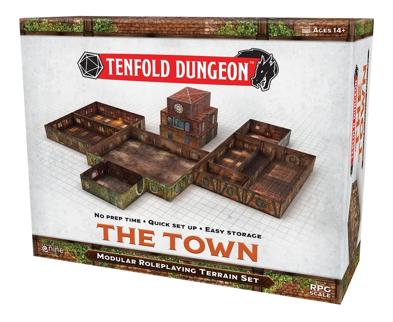 Gale Force Nine Tenfold Dungeon: The Town, Multicolor (GF9TFD03)