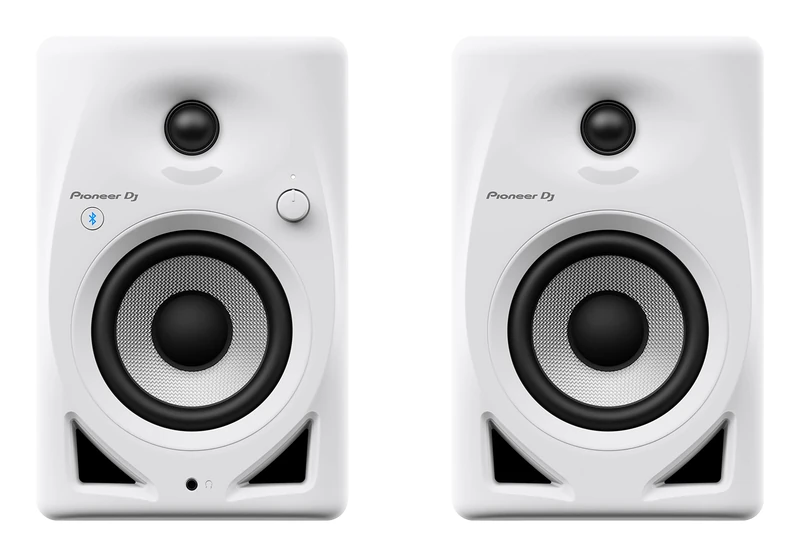 Pioneer DJ DM-40D-BT 4” desktop monitor system with Bluetooth® functionality (White)