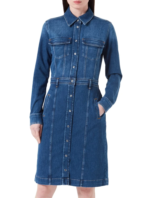 7 For All Mankind Women's Luxe Dress Solution, Dark Blue, S