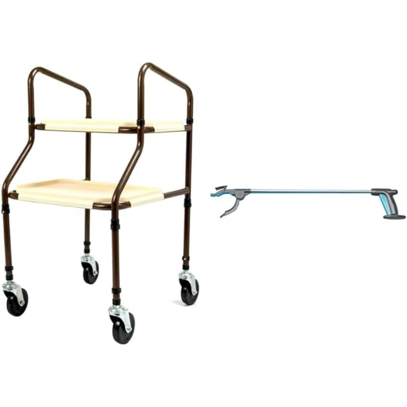 NRS Healthcare M03792 Home Helper Trolley & 81cm Reacher Set