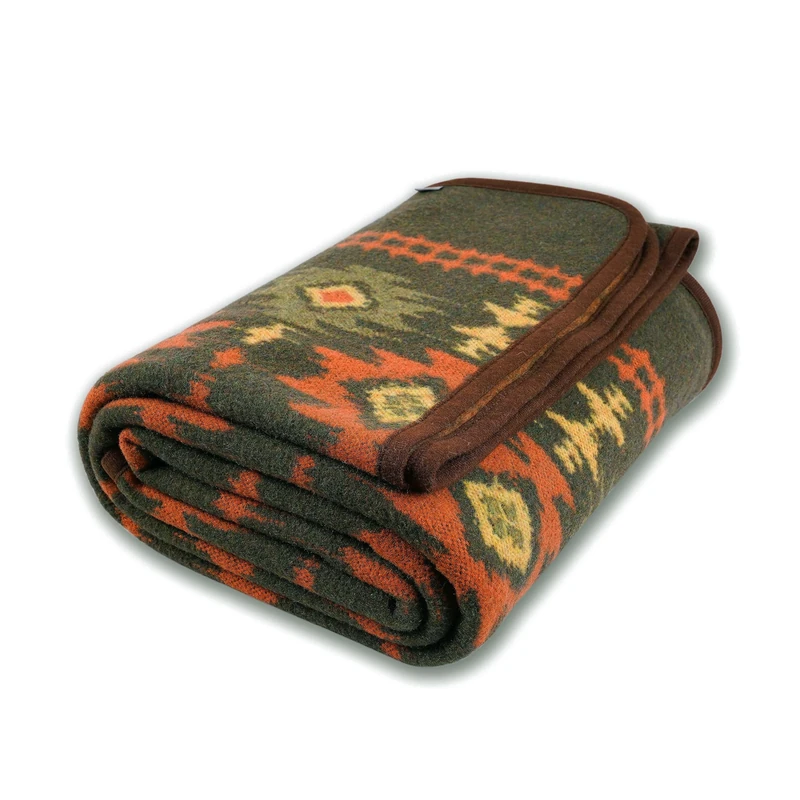 ACUSHLA Merino Wool Blanket for AC (Nordic-Green, 79 * 63)