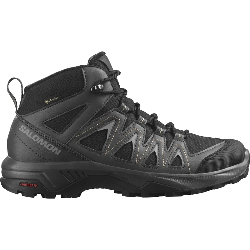 Salomon X Braze Mid Gore-Tex Waterproof Women's Outdoor Shoes, Hiking Essentials, Athletic Design, and Versatile wear, Black, 6.5