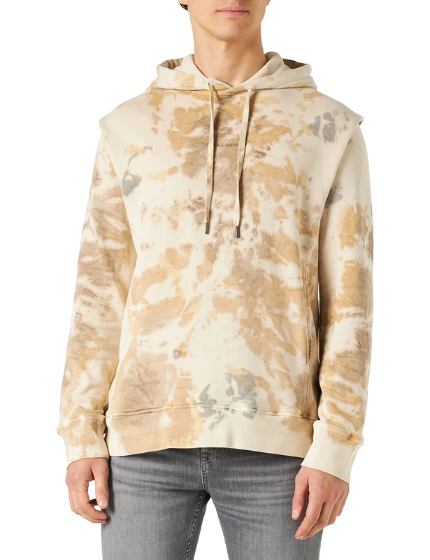 7 For All Mankind Men's JSVM339M Hooded Sweatshirt, Multicoloured, Regular, Multicoloured, XL