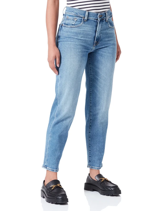 7 For All Mankind Women's JSA71200 Jeans, Light Blue, Regular