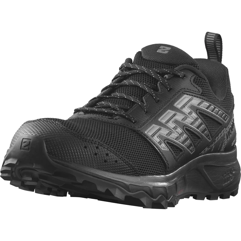 Salomon Wander Men's Trail Running and Walking Shoes, Outdoor Ready, Cushy Comfort, and Secure Foothold, Black, 7