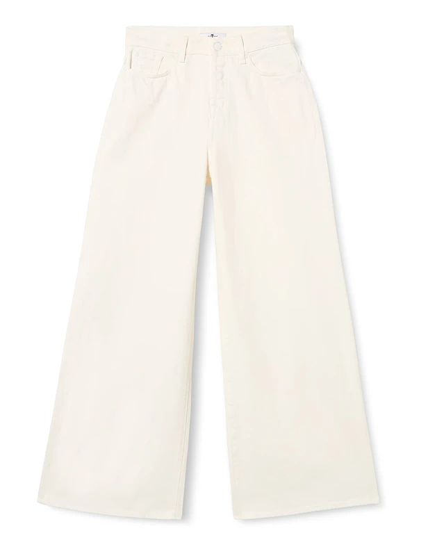 7 For All Mankind Women's JSZOC290 Jeans, White, Regular