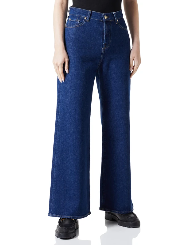 7 For All Mankind Women's Zoey Deep Dive Jeans, Dark Blue, Regular