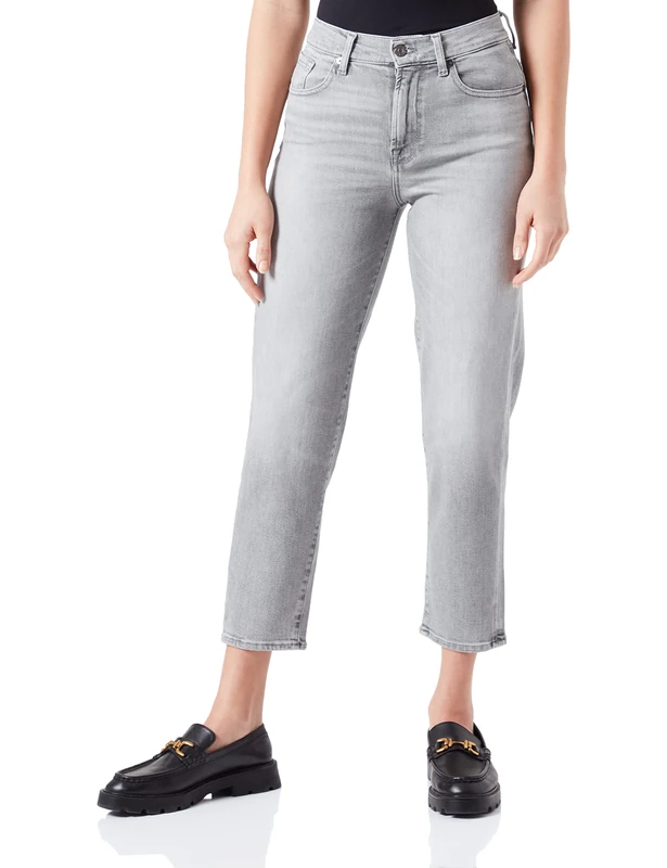 7 For All Mankind Women's Malia Luxe Vintage Moonlit Jeans, Grey, 27