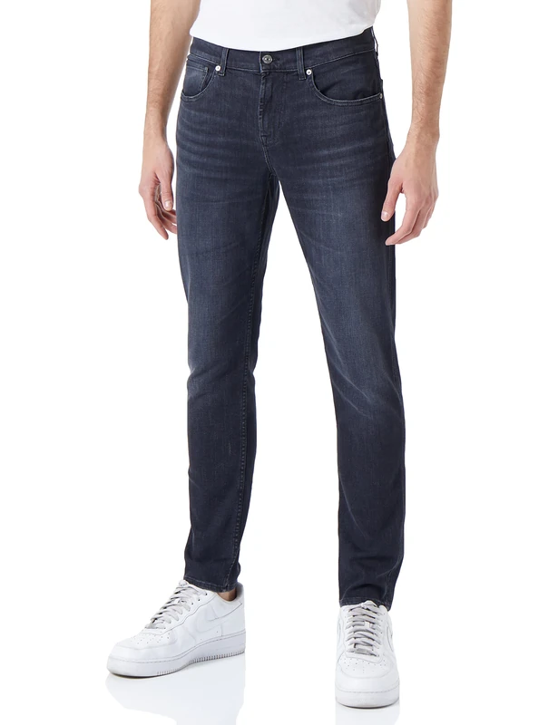 7 For All Mankind Men's JSMXC340 Jeans, Black, Regular - Image 1