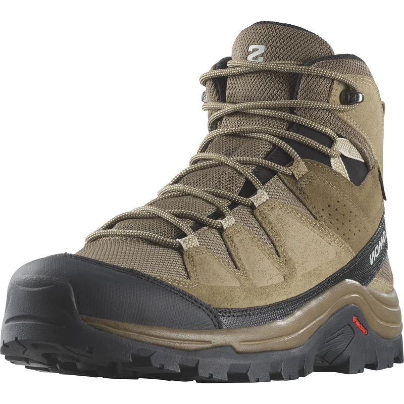 Salomon Men's Quest Rove Gore-tex Hiking shoe, Kangaroo Kelp Black, 7.5 UK