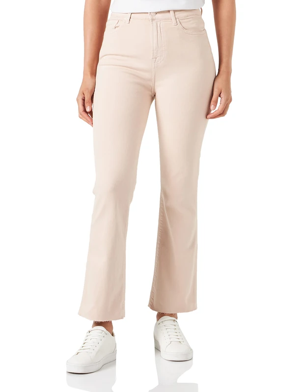 7 For All Mankind Women's HW Slim Kick Shorts, Pink, Regular