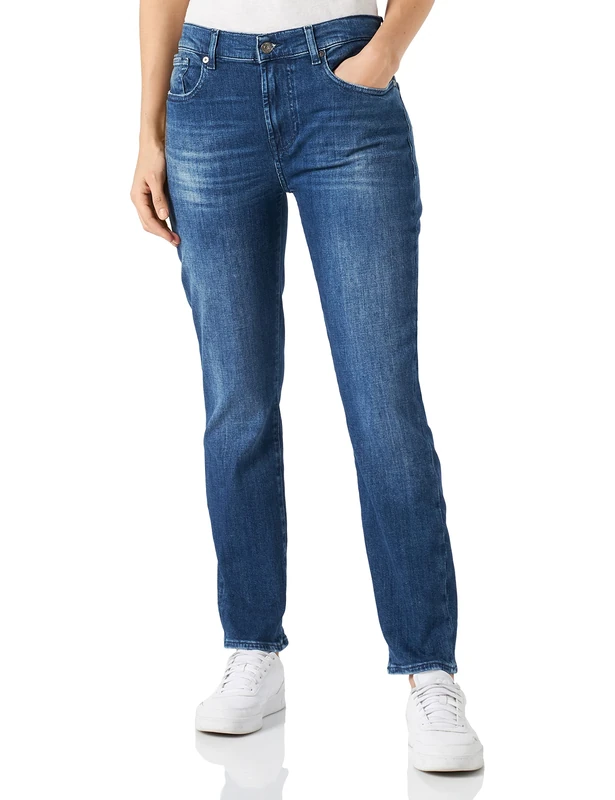 7 For All Mankind Women's Relaxed Skinny Slim Illusion Jeans