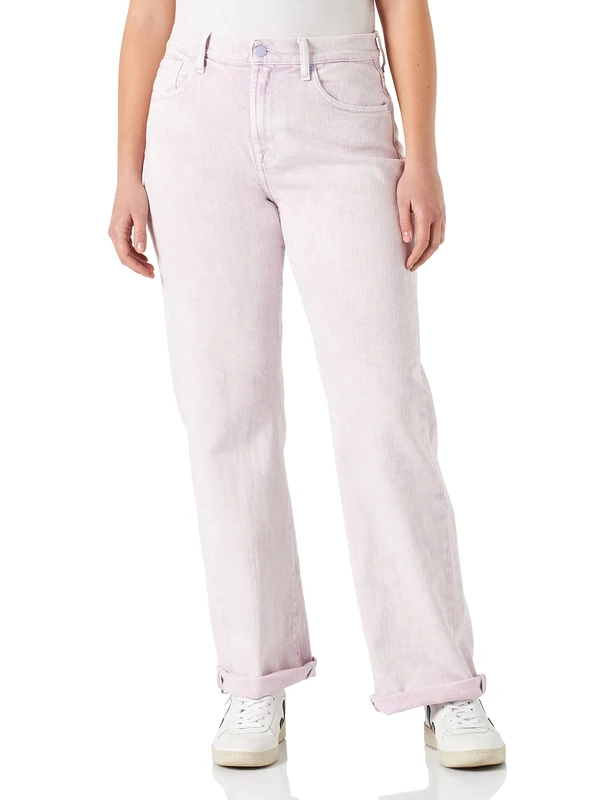 7 For All Mankind Women's TESS Trouser Colored Shorts, Pink, Regular