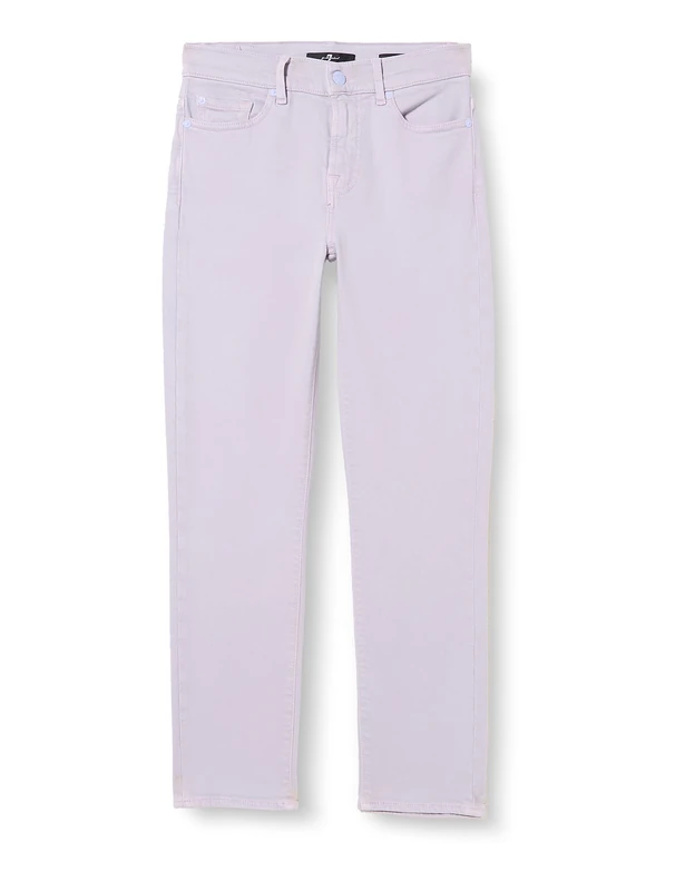 7 For All Mankind Women's HW Slim Kick Shorts, Pink, 18