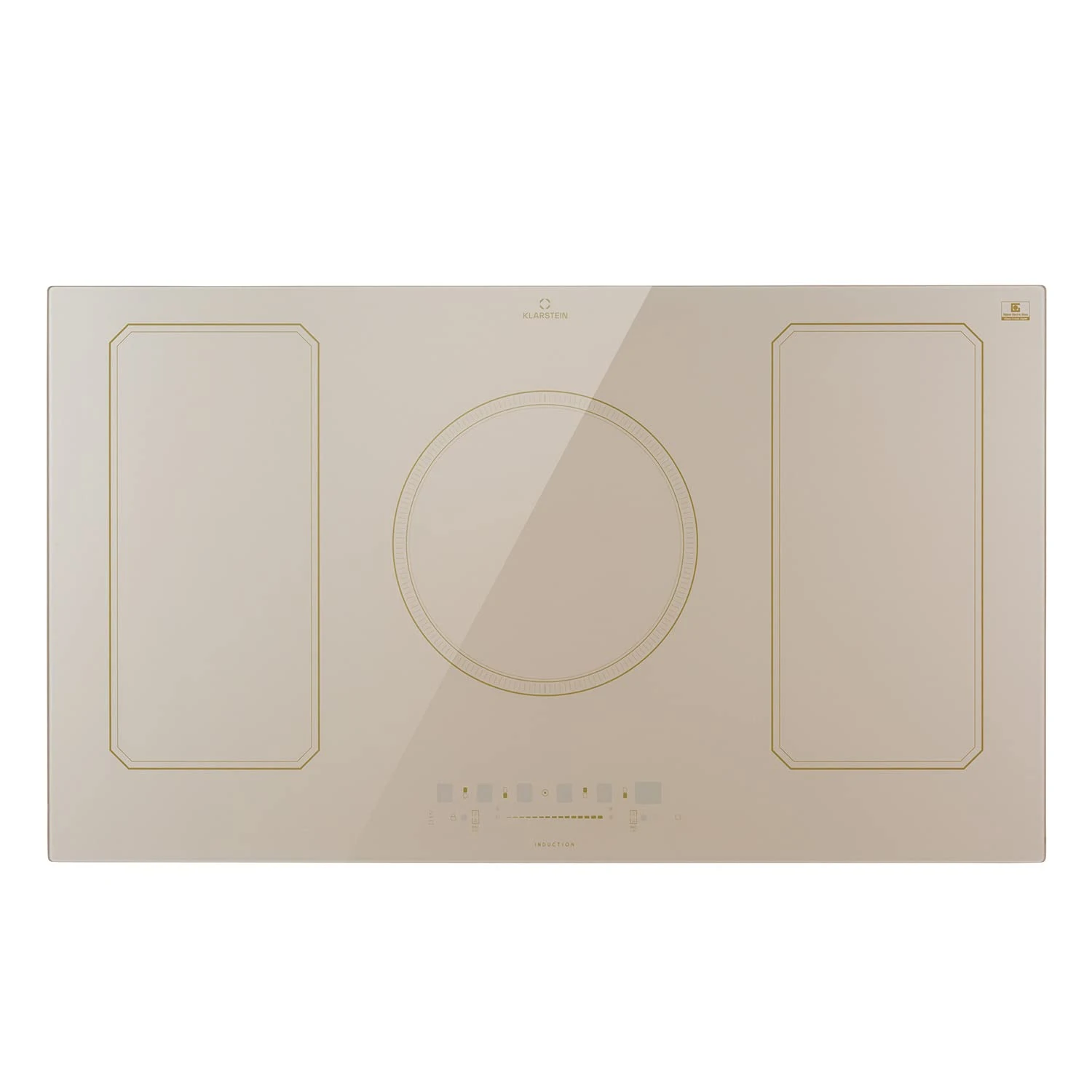 Klarstein Electric Cooker, Hot Plate for Cooking, 5 Ring Electric Hob Grill Plate Warmer, 7200w x5 Table Top Induction Hob w/Smart Touch Control, Digital Display, & Timing Function - 240v