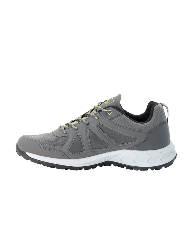 Jack Wolfskin Men's Woodland 2 Texapore Low M Walking Shoe, Pebble Grey, 7.5 UK