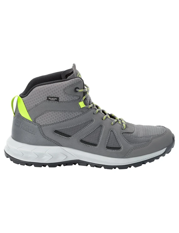 Jack Wolfskin Men's Woodland 2 Texapore MID M Walking Shoe, Pebble Grey, 11 UK