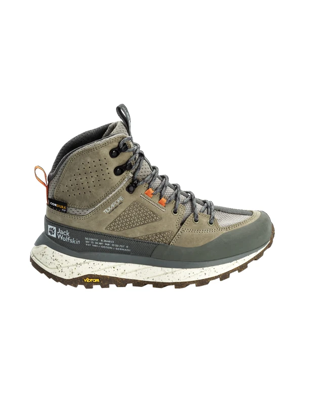 Jack Wolfskin Women's Terraquest Texapore Mid W Walking Shoe, Misty Green, 3.5 UK - Image 1