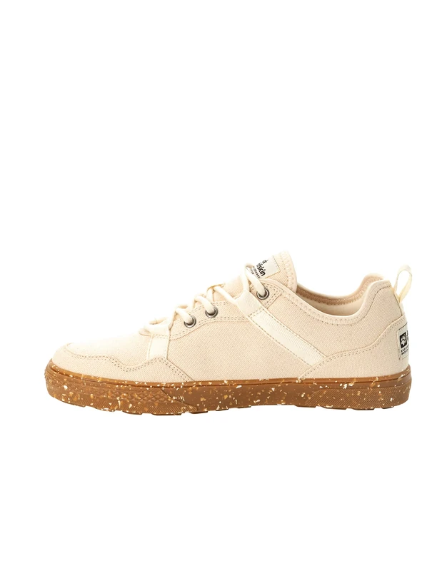 Jack Wolfskin Men's Ecostride 3 Low M Walking Shoe, Cotton White, 8 UK