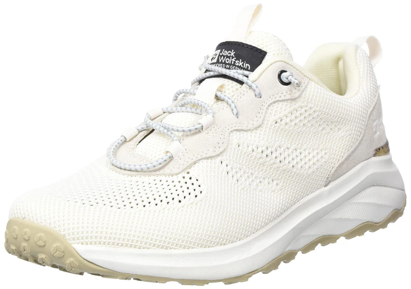 Jack Wolfskin Women's Dromoventure Knit Low W Walking Shoe, Egret, 6 UK