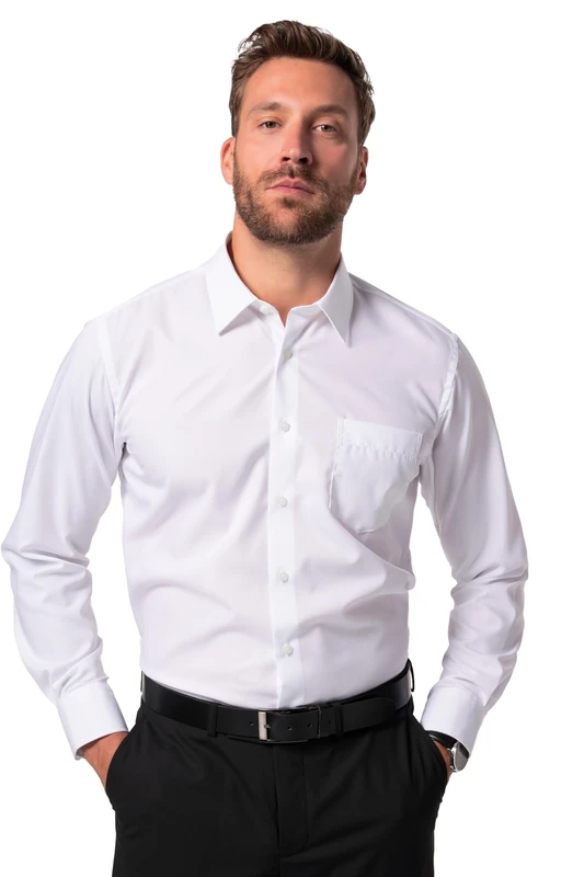 JP 1880 Men's Shirt, Snow White, XL (Tall)