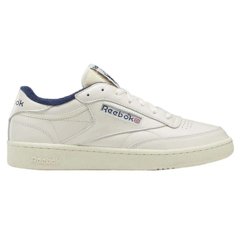 Reebok Men Club C 85 Vintage Sneaker, Chalk/Alabaster/Vector Navy, 5