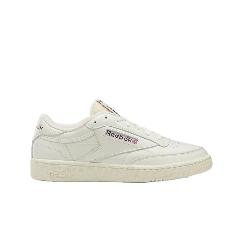 Reebok Men Club C 85 Vintage Sneaker, Chalk/Alabaster/Maroon, 4.5 - Image 1