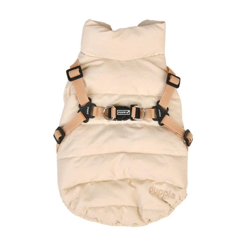Cotton Touch Dog Harness Jumper - Beige - M