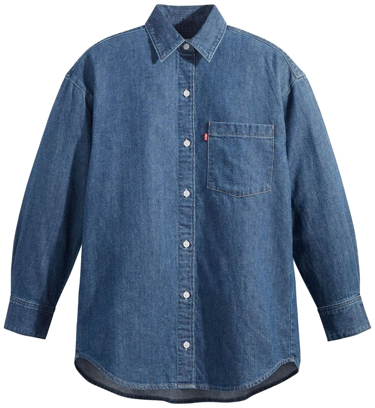 Levi's Women's Nola Oversized Shirt Shirt, Hitzig Mid 2, XL - Image 1