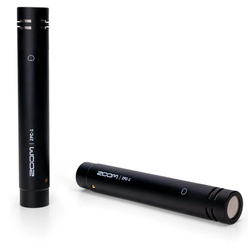 ZOOM ZPC-1 matched stereo pair of pencil condenser microphones for studio, stage and instrument recording, for wide, crystal-clear stereo sound