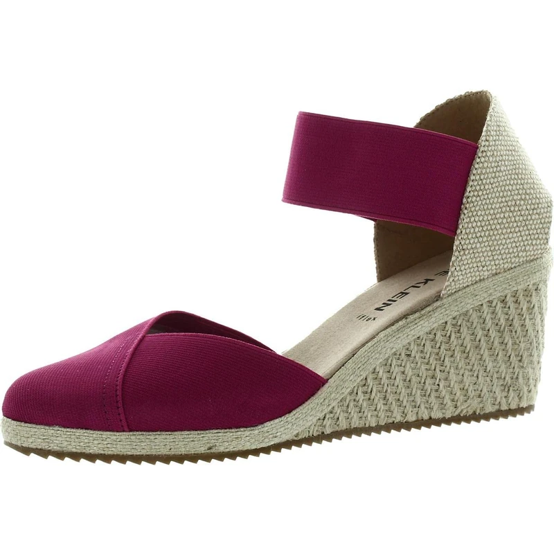 Anne Klein Women's Zoey Wedge Sandal, Fuschia, 5.5