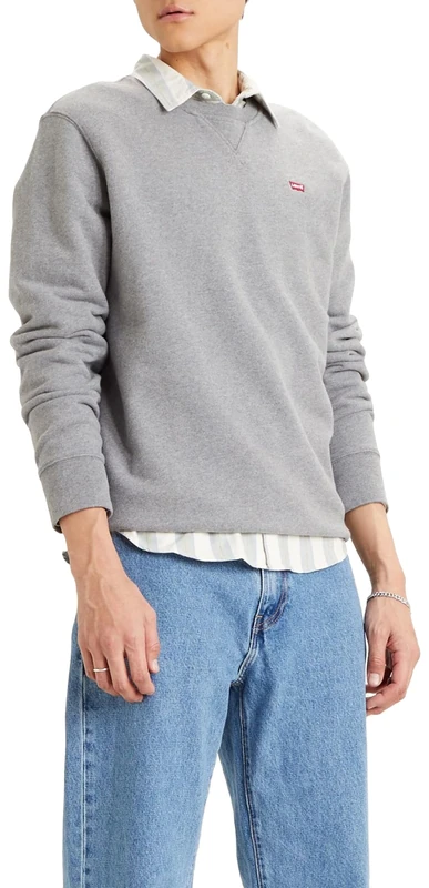 Levi's Men's Crew Sweatshirt Chisel Grey Heather XS