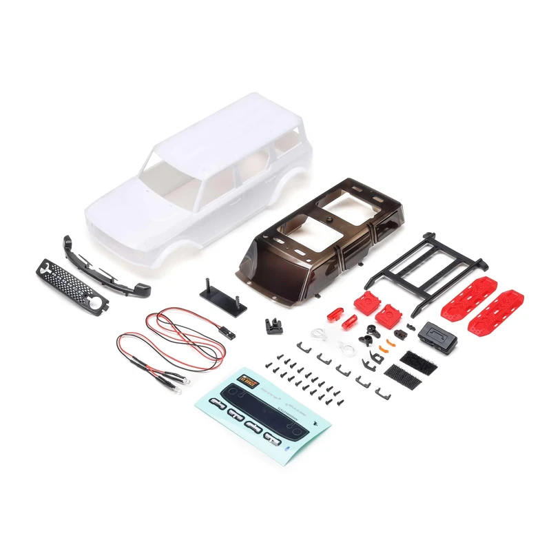 Axial Body, White: SCX24 Ford Bronco