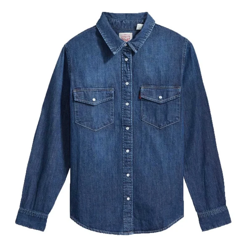 Levi's Women's Iconic Western Shirt, Air Space 2, XXS