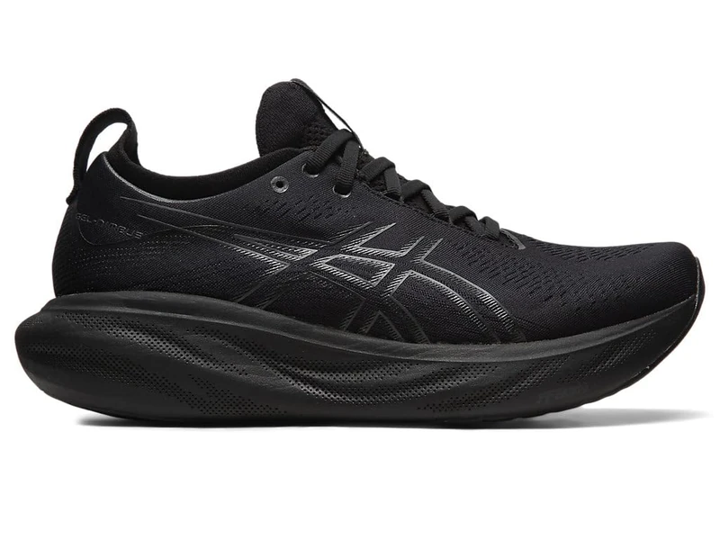 ASICS Nimbus 25 Road Running Shoe for Man Black 7.5 UK - Image 1