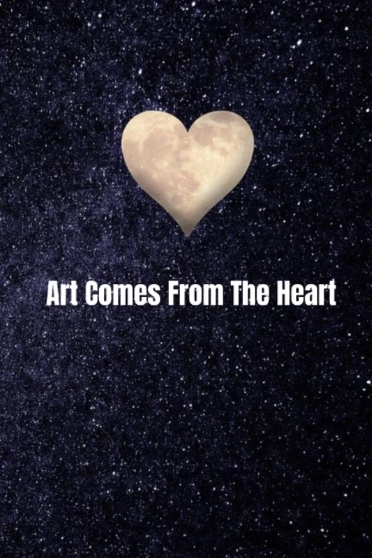 Art Comes from the Heart: 6 x 9 inches Drawing Pad, 120 pages - Image 1