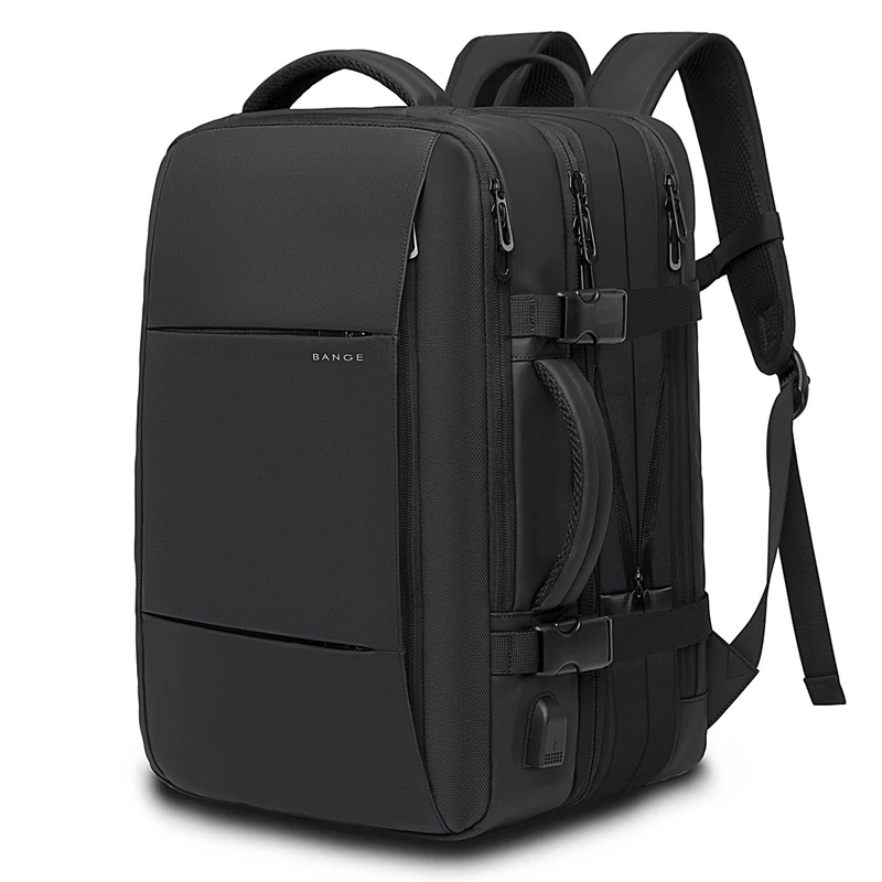 35-45L Carry On Backpack Weekender Travel Backpacks 17.3 inch Laptop Back Pack Business Expandable Bag for Men and Women, Black-45l, 45L US, Backpack